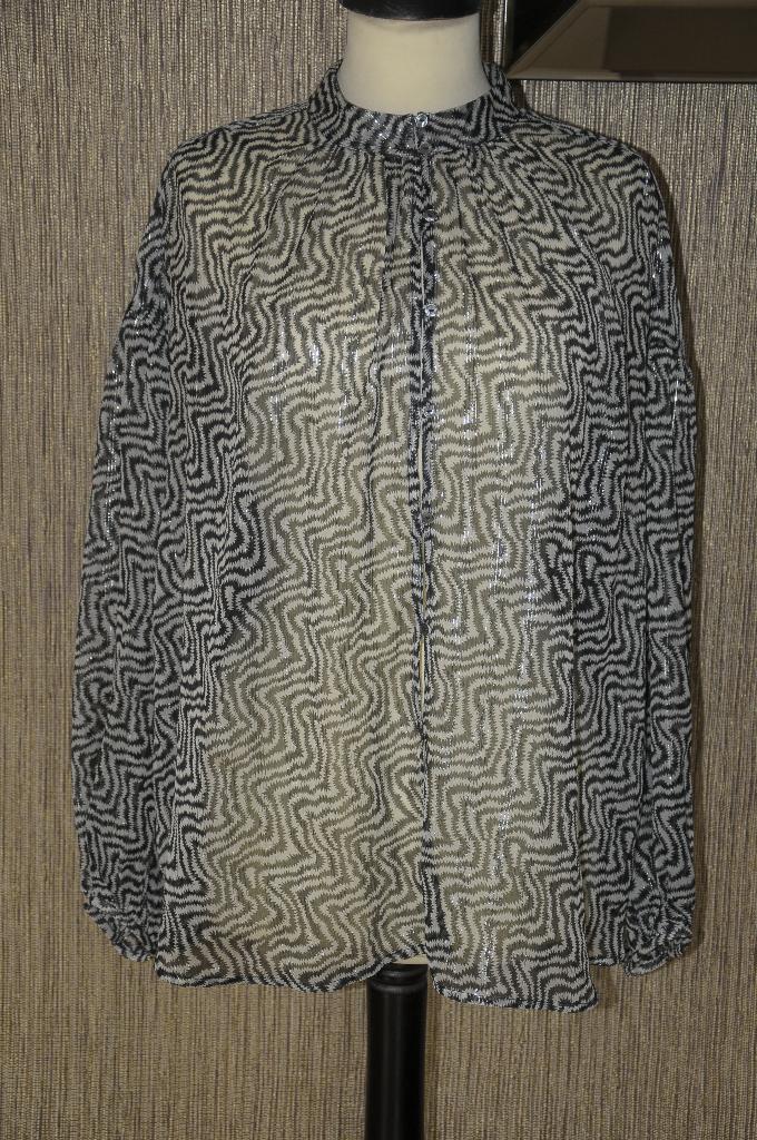 Mooie transparante blouse van Maison Scotch, maat M, ZGAN!!, Maat 38/40 (M), Zwart, Zo goed als nieuw, Maison Scotch