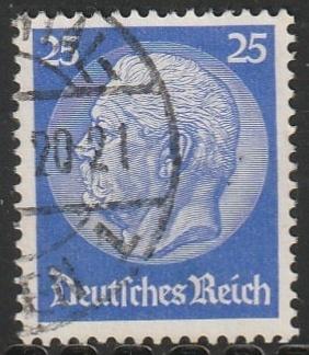 Rijk 1932 471 Hindenburg 25p, Gest, Postzegels en Munten, Postzegels | Europa | Duitsland, Ophalen of Verzenden, Overige periodes
