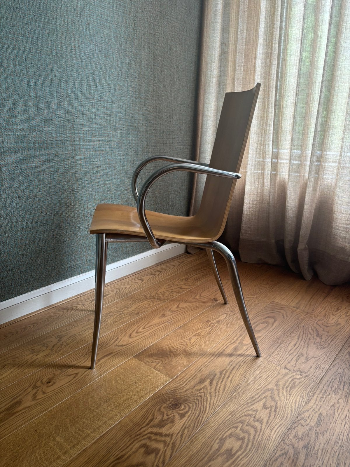 6 Olly Tango stoelen Philippe Starck (1994) Designklassieker, Ophalen, Gebruikt, Bruin, Italiaans, Vintage, Classic Design, Postmodern