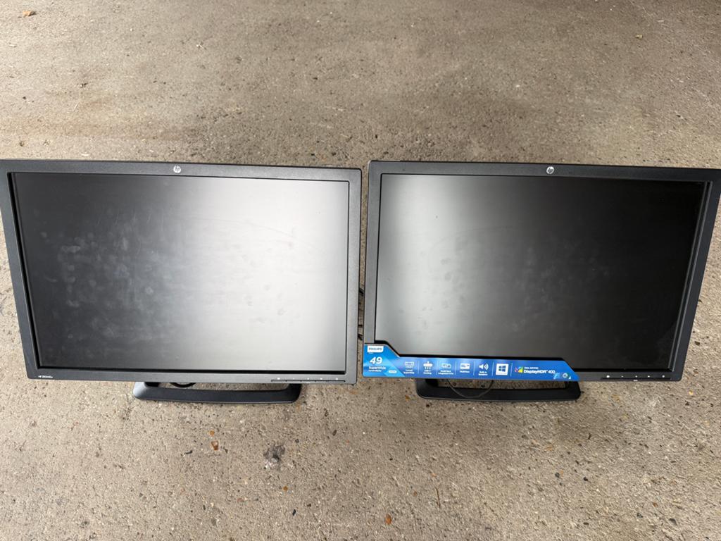 HP monitoren - Set van 2, Computers en Software, Monitoren, Ophalen, Gebruikt, Full HD, LED