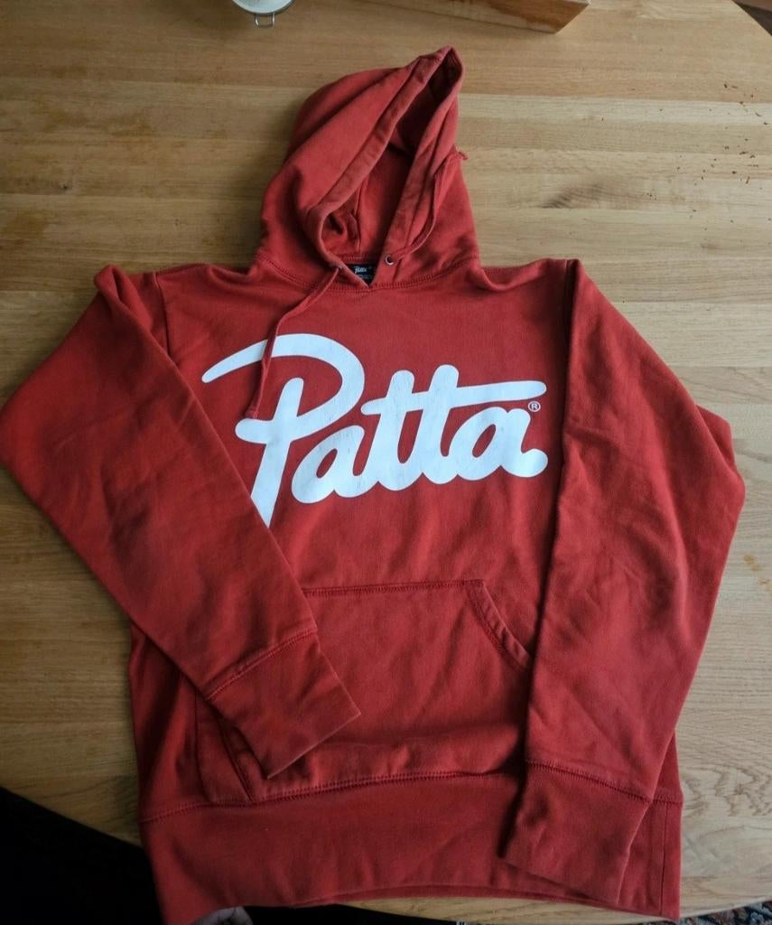 Patta Hoodie Rood - Maat M, Maat 48/50 (M), Ophalen of Verzenden, Patta, Gedragen