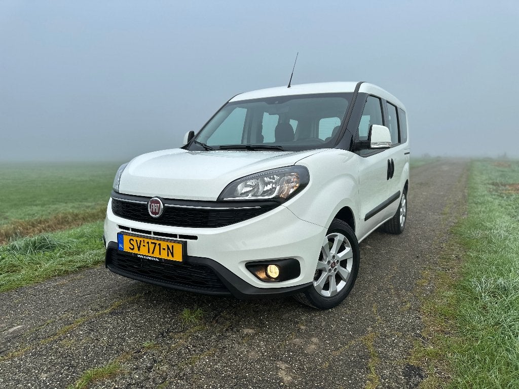Fiat Doblo 1.4 Tjet CNG -5 persoons - airco -  2018 - 120PK, Auto's, Voorwielaandrijving, Stof, 4 cilinders, CNG (Aardgas)