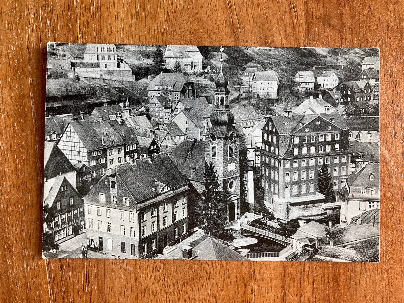 Monschau, Eifel met De Gruyter zegel, Ophalen of Verzenden, 1940 tot 1960, Gelopen, Frankrijk