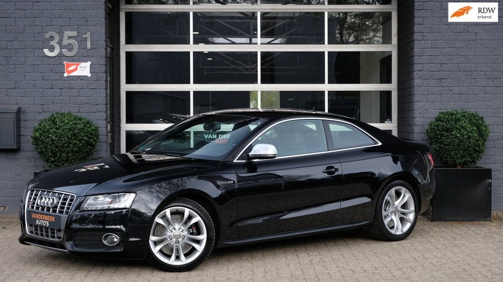 Audi S5 Coupé 4.2 FSI quattro Pro Line 355PK |ACC| 1 eigena, Auto's, Audi, Gebruikt, Zwart, Bedrijf, Vierwielaandrijving