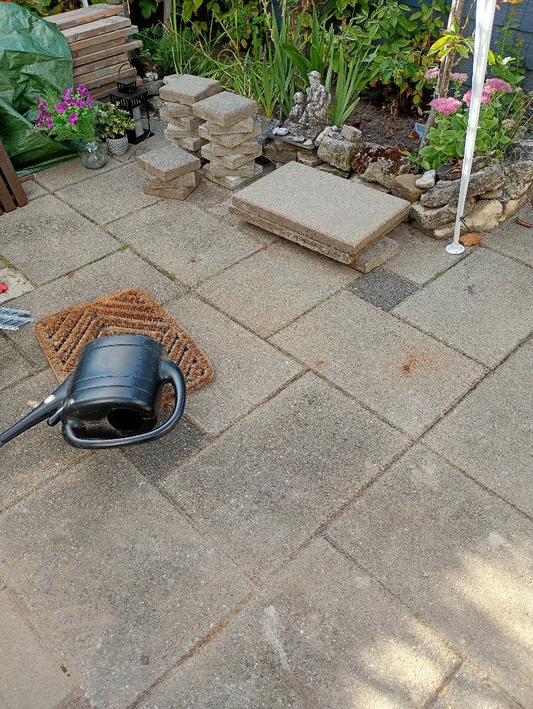 Betontegels 40x60, Tuin en Terras, Ophalen, Gebruikt, Beton, Terrastegels