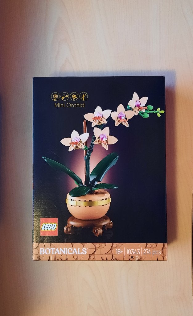 GLOEDNIEUW LEGO BOTANICALS 10343 MINI ORCHID / MINI ORCHIDEE, Overige thema's, Nieuw, Ophalen of Verzenden, Complete set