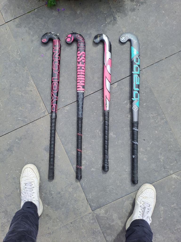 Hockeystick 4 stuks, Sport en Fitness, Hockey, Ophalen, Gebruikt, Stick