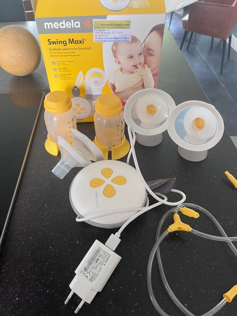 Medela swing maxi. Dubbele borstkolf, Ophalen of Verzenden, Zo goed als nieuw, Borstkolf