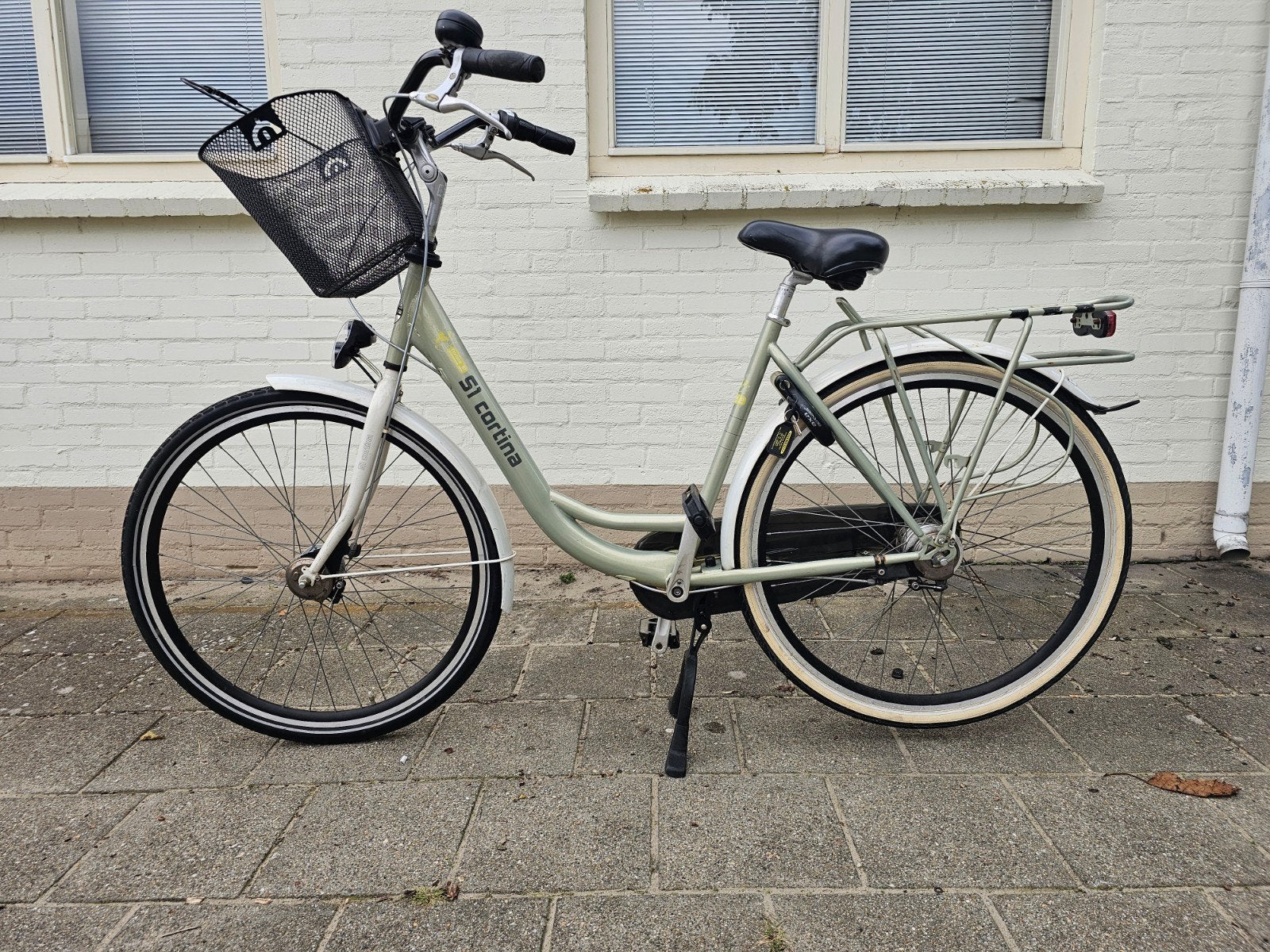 Cortina damesfiets - Licht groen/grijs, Fietsen en Brommers, Ophalen, Gebruikt, Overige merken