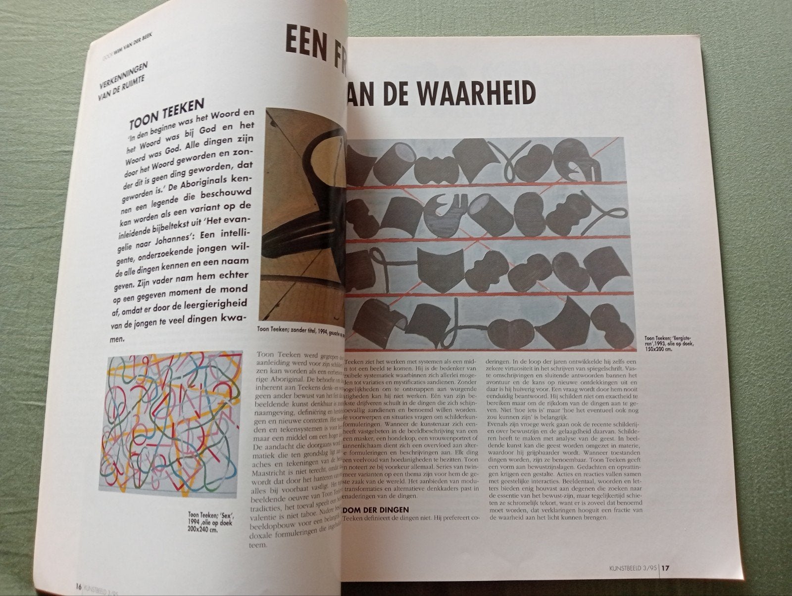 Kunstbeeld Tijdschrift voor Beeldende Kunst 3/1995, Ophalen of Verzenden, Gelezen, Overige typen