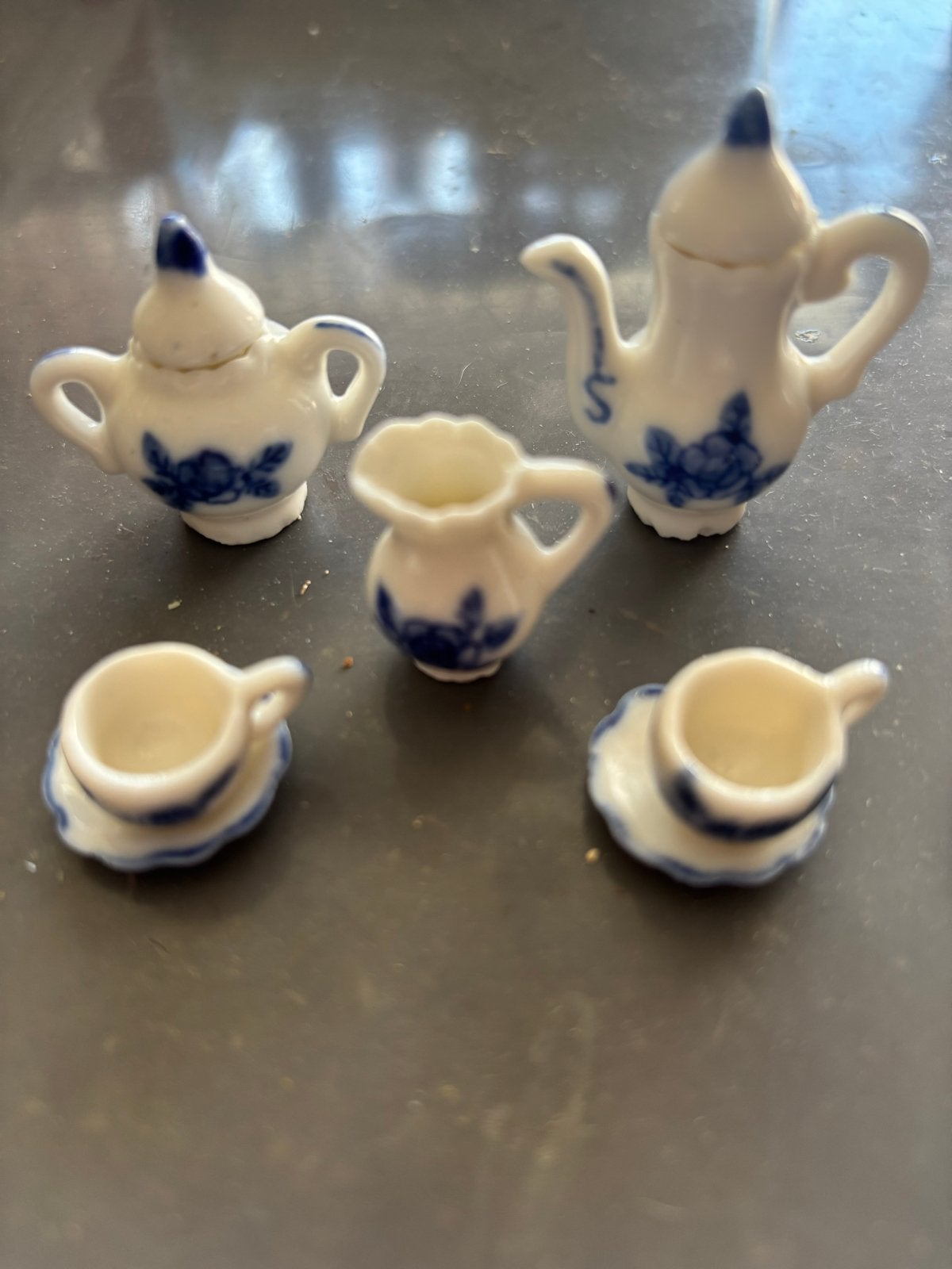 Miniatuur Delfts Blauw theeserviesje, Verzamelen, Ophalen of Verzenden, Nieuw