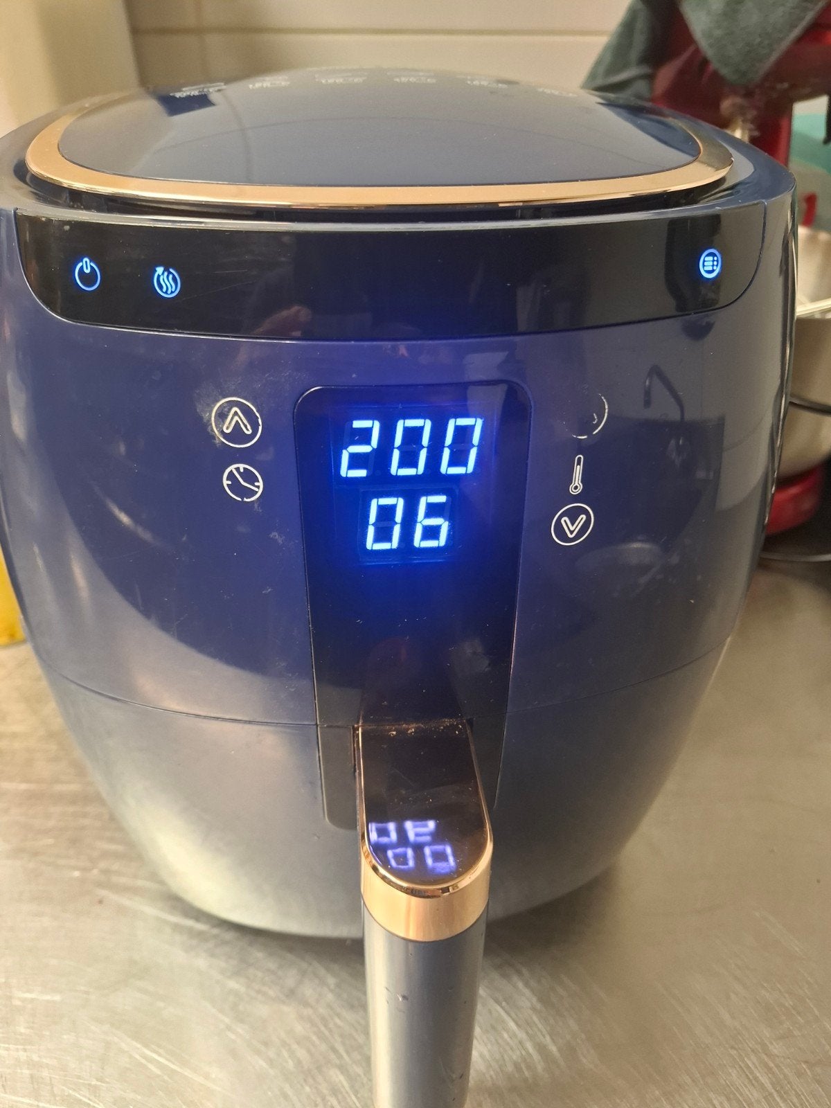 Swiss Pro+ Airfryer - Blauw met digitale display, Ophalen of Verzenden