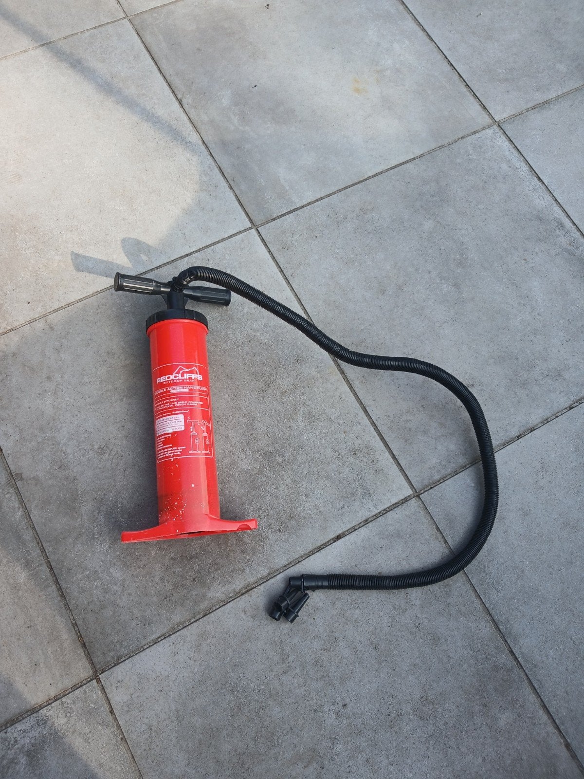 grote air Hammer luchtpomp met 3 opzetstukjes €5, Ophalen of Verzenden
