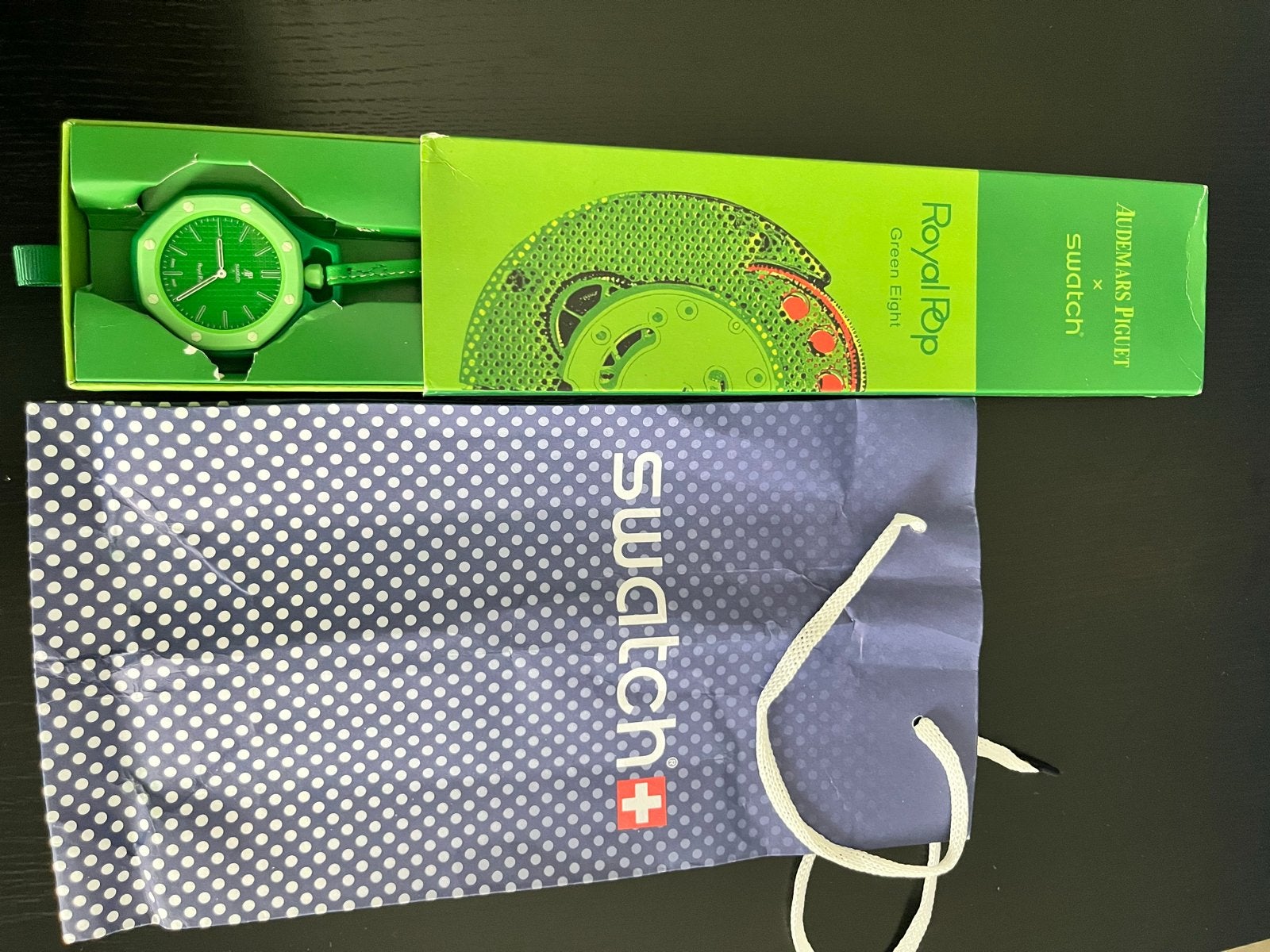 Swatch x Audemars Piguet Royal Pop Green Eight, Kunststof, Verzenden, Polshorloge, Swatch