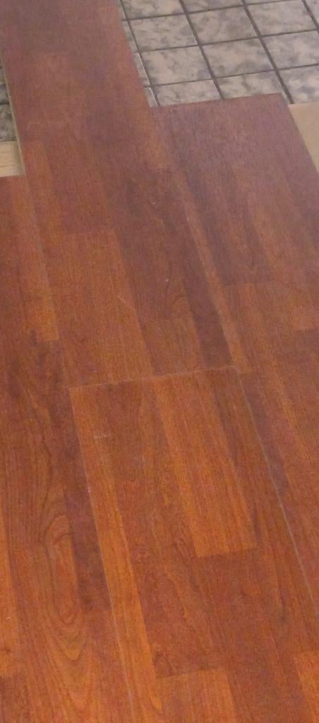 Gebruikte laminaat planken kersenhout ruim 7 m2, Ophalen, Gebruikt, Laminaat