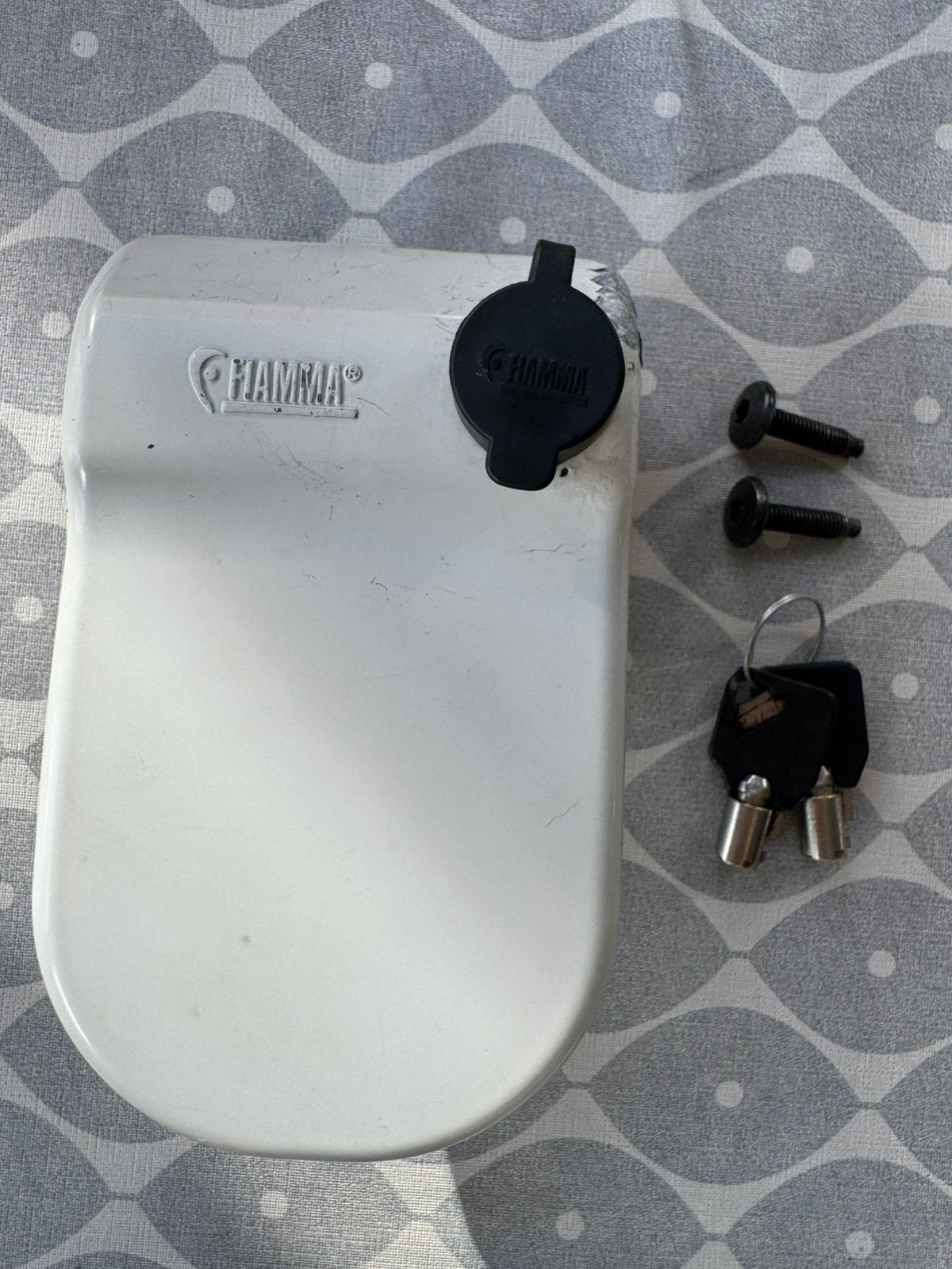 Fiamma 04806A camper slot / deurvergrendeling – compleet, Ophalen of Verzenden, Gebruikt