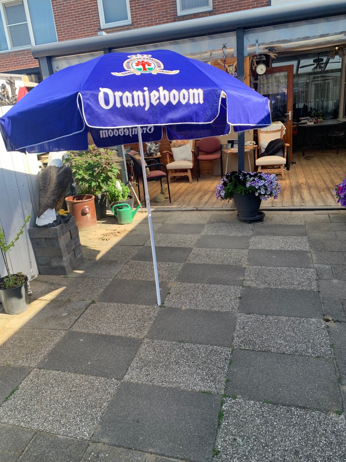 Nieuwe parasol orajeboom, Ophalen of Verzenden, Zo goed als nieuw, 1 tot 2 meter