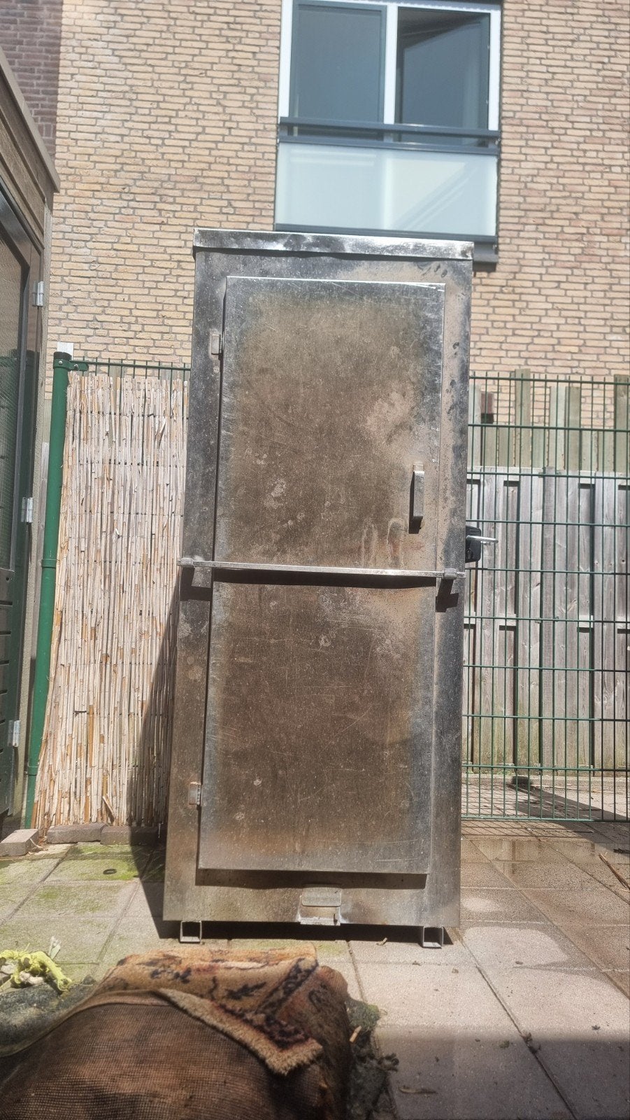 Unieke RVS Rookkast - 180x80cm - Enkelwandig, Ophalen, Gebruikt, RVS, Gas