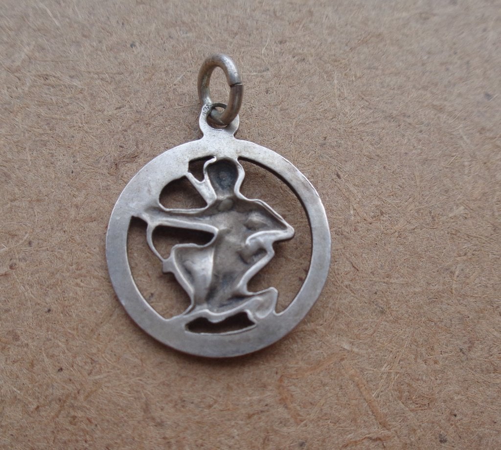 zilveren sterrenbeeld bedel/hanger boogschutter [544], Verzenden, Zo goed als nieuw, Zilver, Zilver