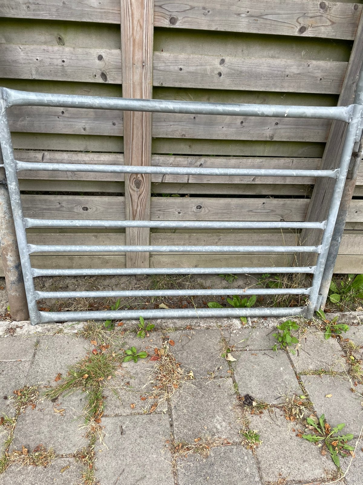 Gegalvaniseerd schapenhek, Tuin en Terras, Tuinhekken en Hekwerk, Ophalen, Met poort, Overige typen, Zo goed als nieuw
