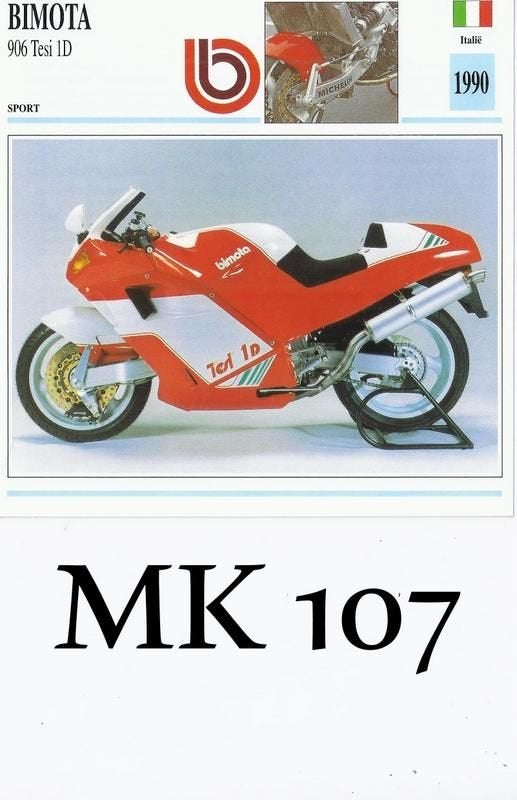 Mk107 motorkaart bimota 906 tesi id, Ophalen of Verzenden, Motoren