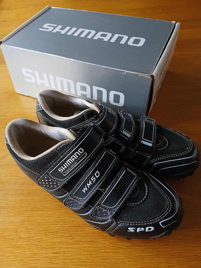Te koop zwarte Shimano fietsschoen met spd set., Sport en Fitness, Ophalen, Gebruikt, Schoenen