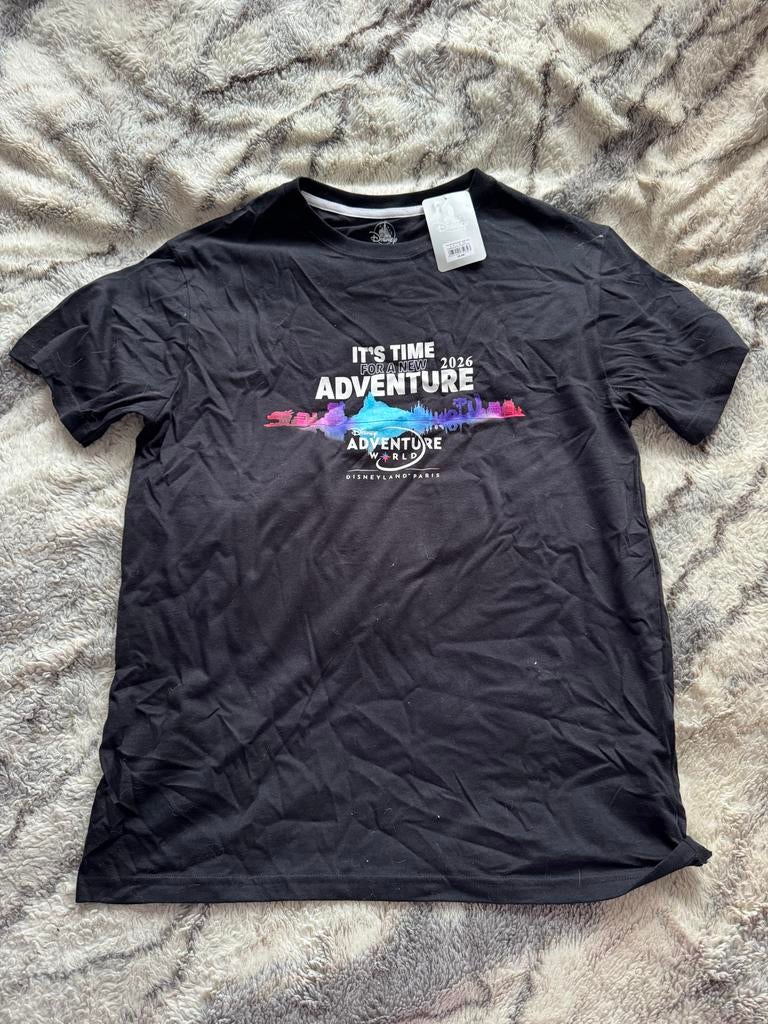 Disney T-shirt zwart met print, maat M unisex, Ophalen of Verzenden, Nieuw, Maat 48/50 (M), Zwart