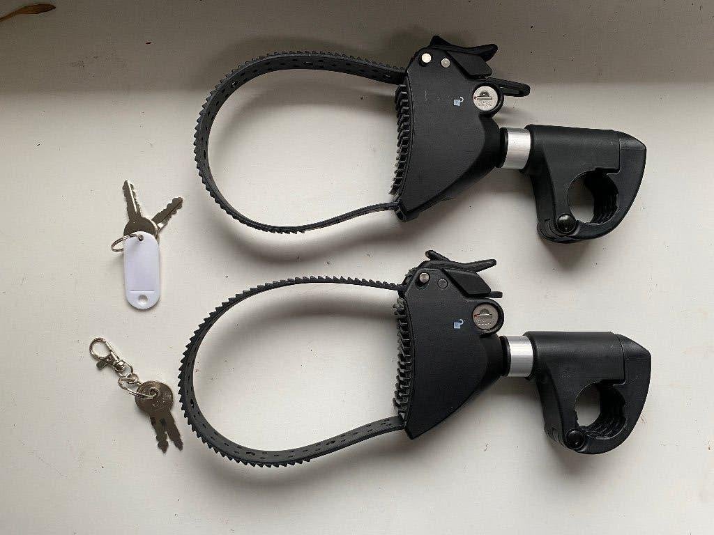 3x Pro-User Bikeholder Easyfix afsluitbare fietsklemmen, Ophalen, Zo goed als nieuw, Fietsendrager-accessoire, Brede banden
