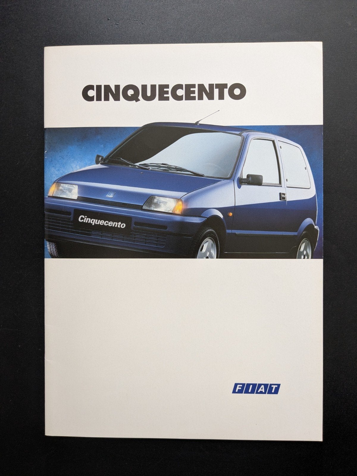 Brochure FIAT Cinquecento 1995/96, Ophalen of Verzenden, Zo goed als nieuw, Overige merken