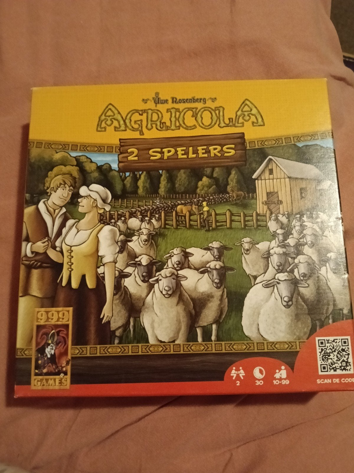 Agricola 2 Spelers - Strategisch Bordspel, Een of twee spelers, Ophalen of Verzenden, Zo goed als nieuw, 999 Games