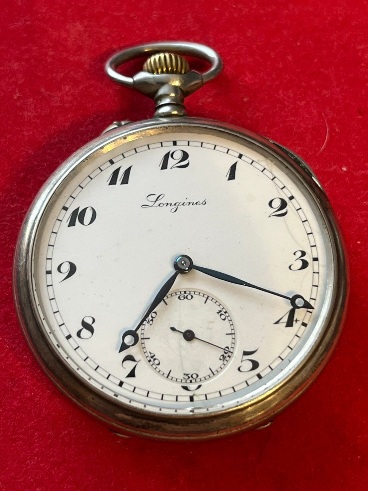 Longines Zakhorloge, Sieraden, Tassen en Uiterlijk, Horloges | Antiek, Ophalen of Verzenden, Staal, Longines, 1960 of later
