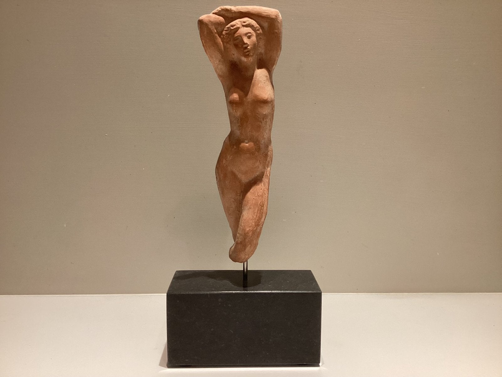 Albert bouiqullon, beeld Jeunesse Terracotta, Ophalen, Overige materialen, Beeld, Vrouw