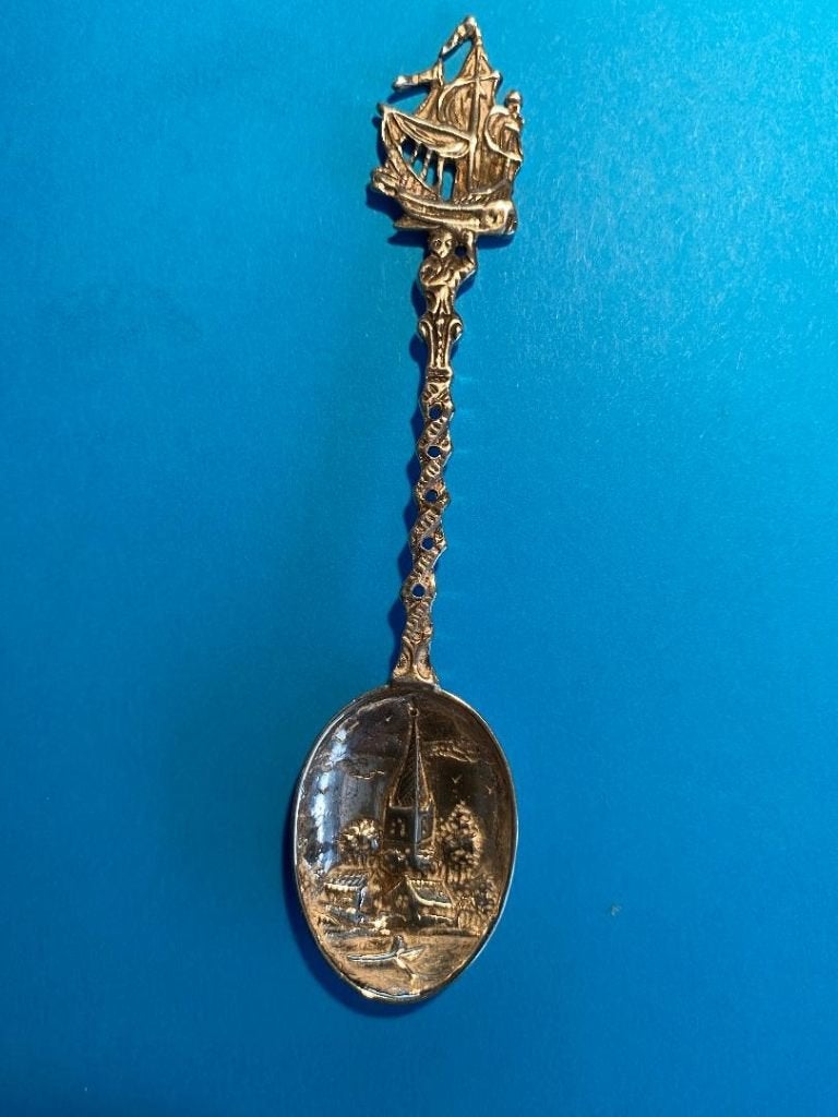 Zilver lepeltje vintage, Antiek en Kunst, Ophalen of Verzenden