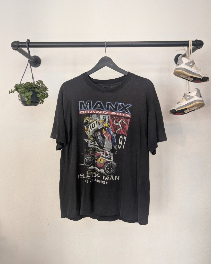 Rare Vintage 1997 Manx Grand Prix Isle of Man TT T-Shirt, Vintage, Vintage, Ophalen of Verzenden, Gedragen