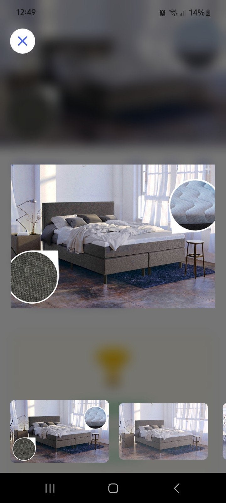 Luxe Boxspring Bed - Grijs Stof - Diverse Maten, Modern en comfortabel, Ophalen of Verzenden, 180 cm, 200 cm