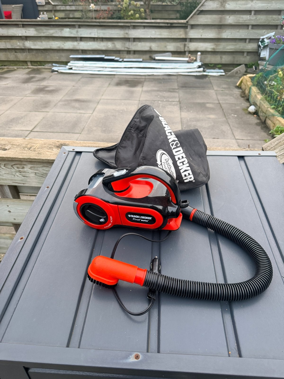 Black & Decker Autostofzuiger 12V met tas, Ophalen, Gebruikt