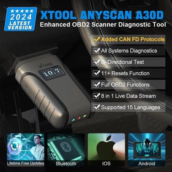 OBD2 Scanner - OBD2 Bluetooth Autoscanner - met 13 Resets Co, Corvance B.V., Verzenden, Nieuw, Corvancebol@gmail.com