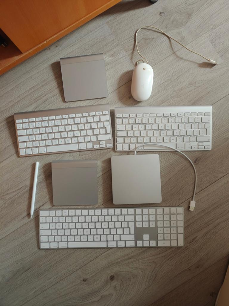 Mighty mouse apple, magic keyboard 2, apple trackpad, Computers en Software, Toetsenborden, Ophalen of Verzenden, Zo goed als nieuw