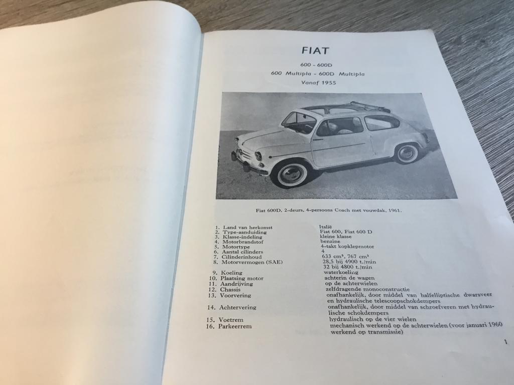 Vraagbaak voor Uw Fiat 600 - 4e druk compleet 68 bladzijden, Ophalen of Verzenden, Gelezen, Overige merken