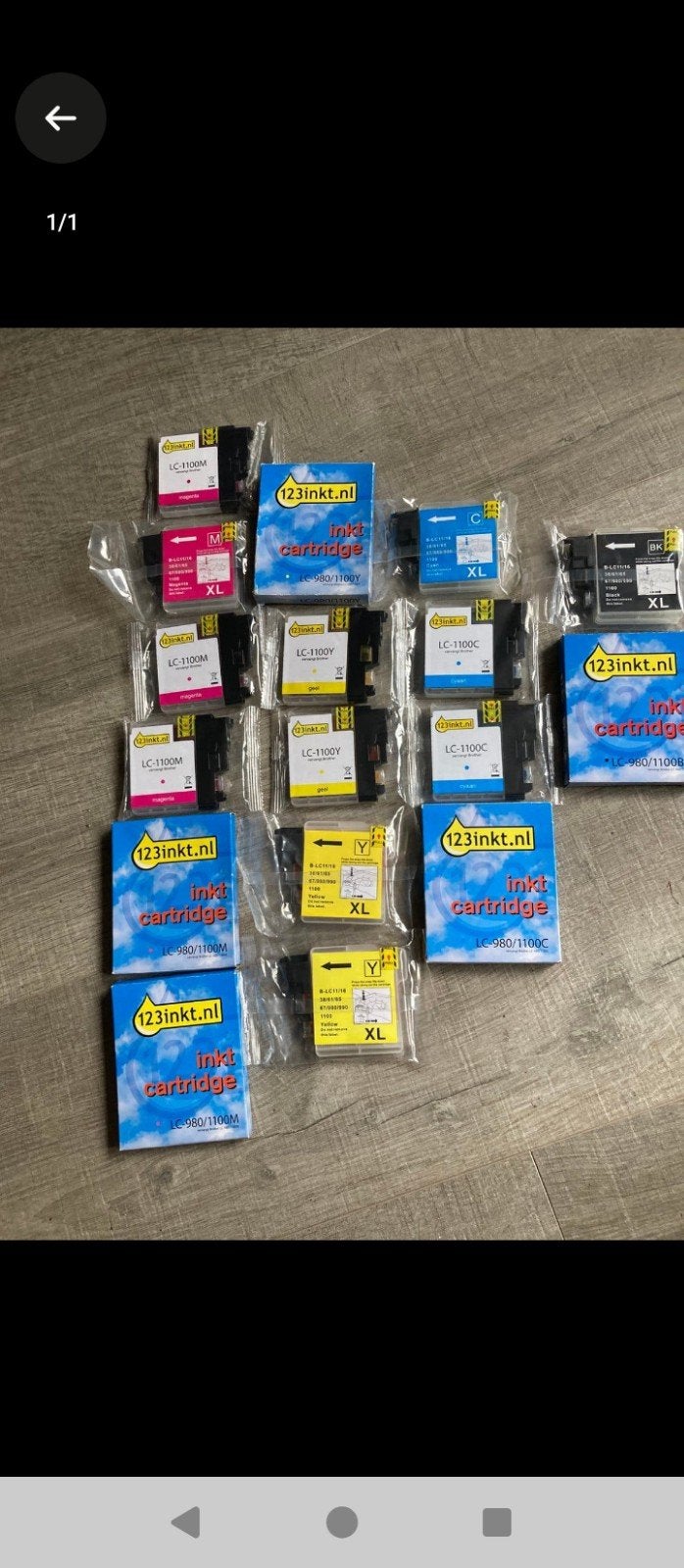 brother LC-1100 cartridges, Computers en Software, Printerbenodigdheden, Ophalen of Verzenden, Nieuw