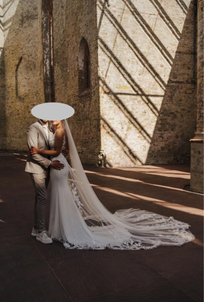 Pronovias trouwjurk met open rug, Ophalen, Trouwjurk, Wit, Pronovias