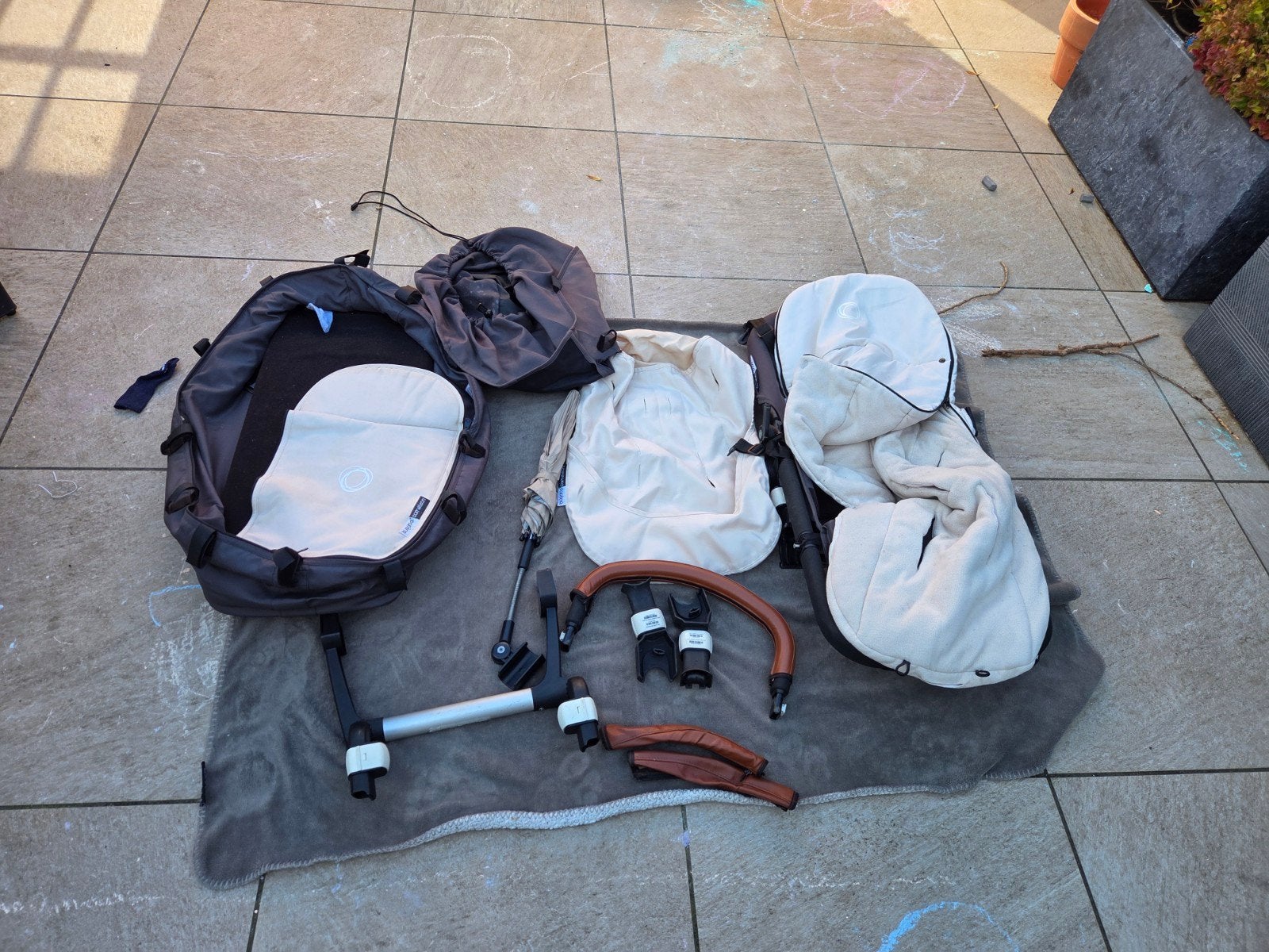 Bugaboo Cameleon Onderdelen Set Reiswieg Zitting Accessoires, Ophalen, Gebruikt, Overige merken, Voetenzak