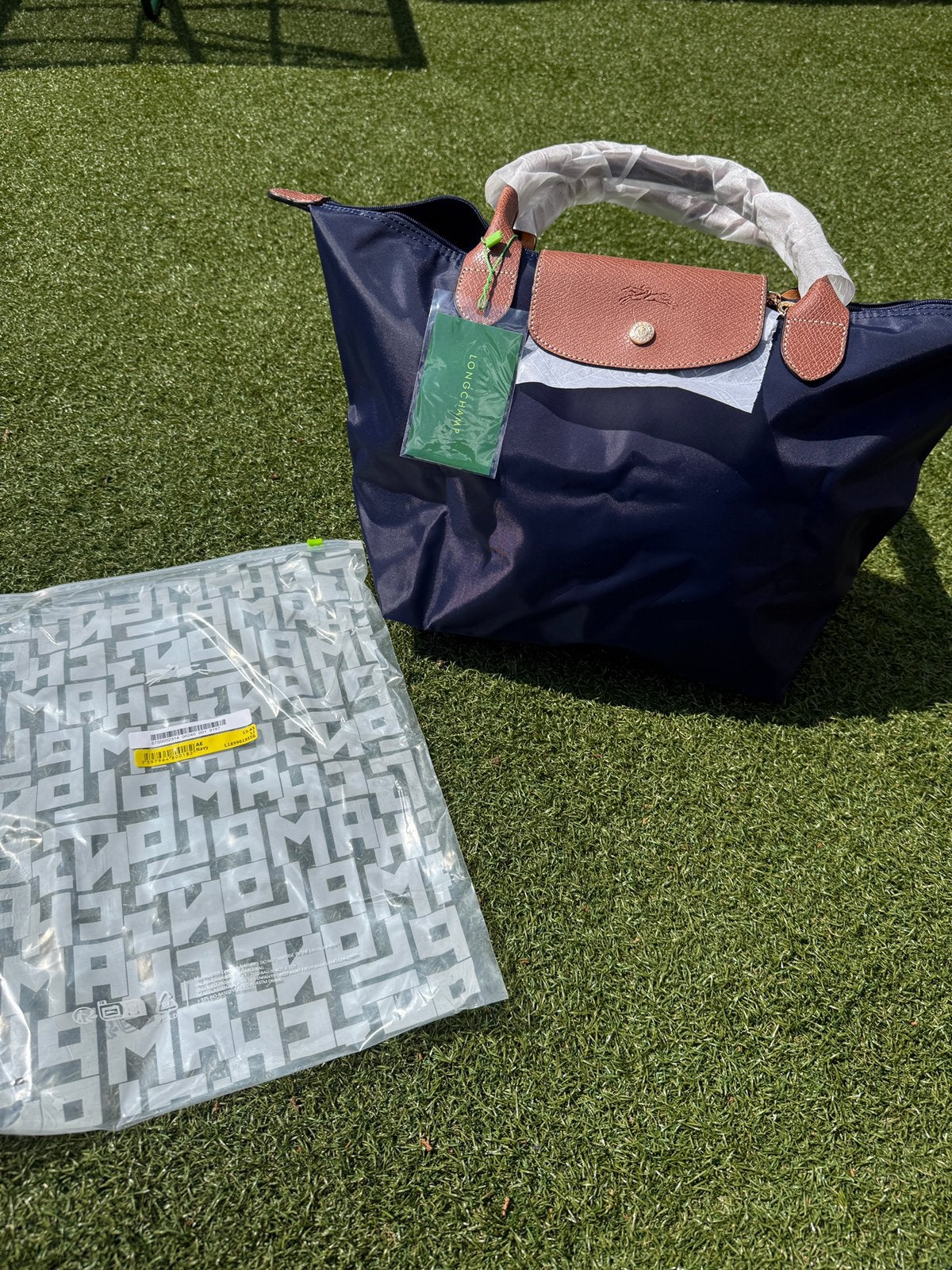 Longchamp Le Pliage schoudertas L, Ophalen of Verzenden, Nieuw, Blauw, Overige merken