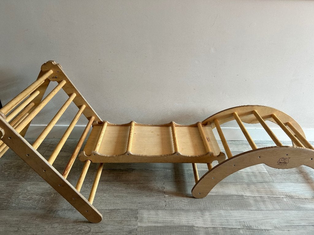 Montessori klimrek Pikler driehoek + boog + glijbaan, Ophalen, Gebruikt, Overige typen