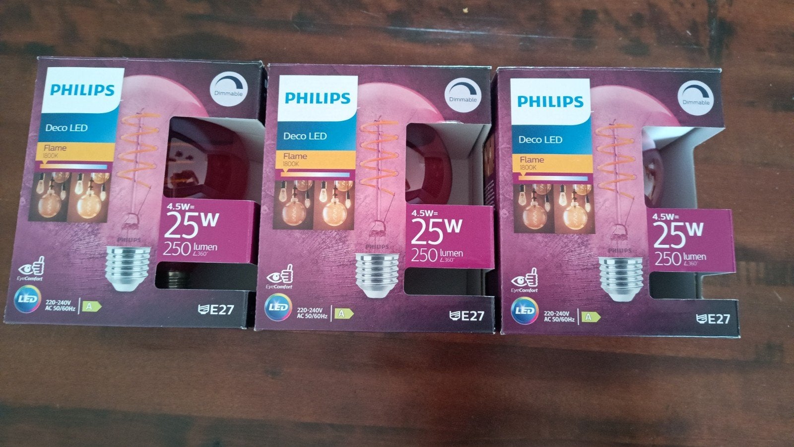 Philips Deco LED Flame E27 Dimbare LED-lamp (4.5W), Huis en Inrichting, Lampen | Losse lampen, Led-lamp, Dimbaar, Nieuw, E27 (groot)