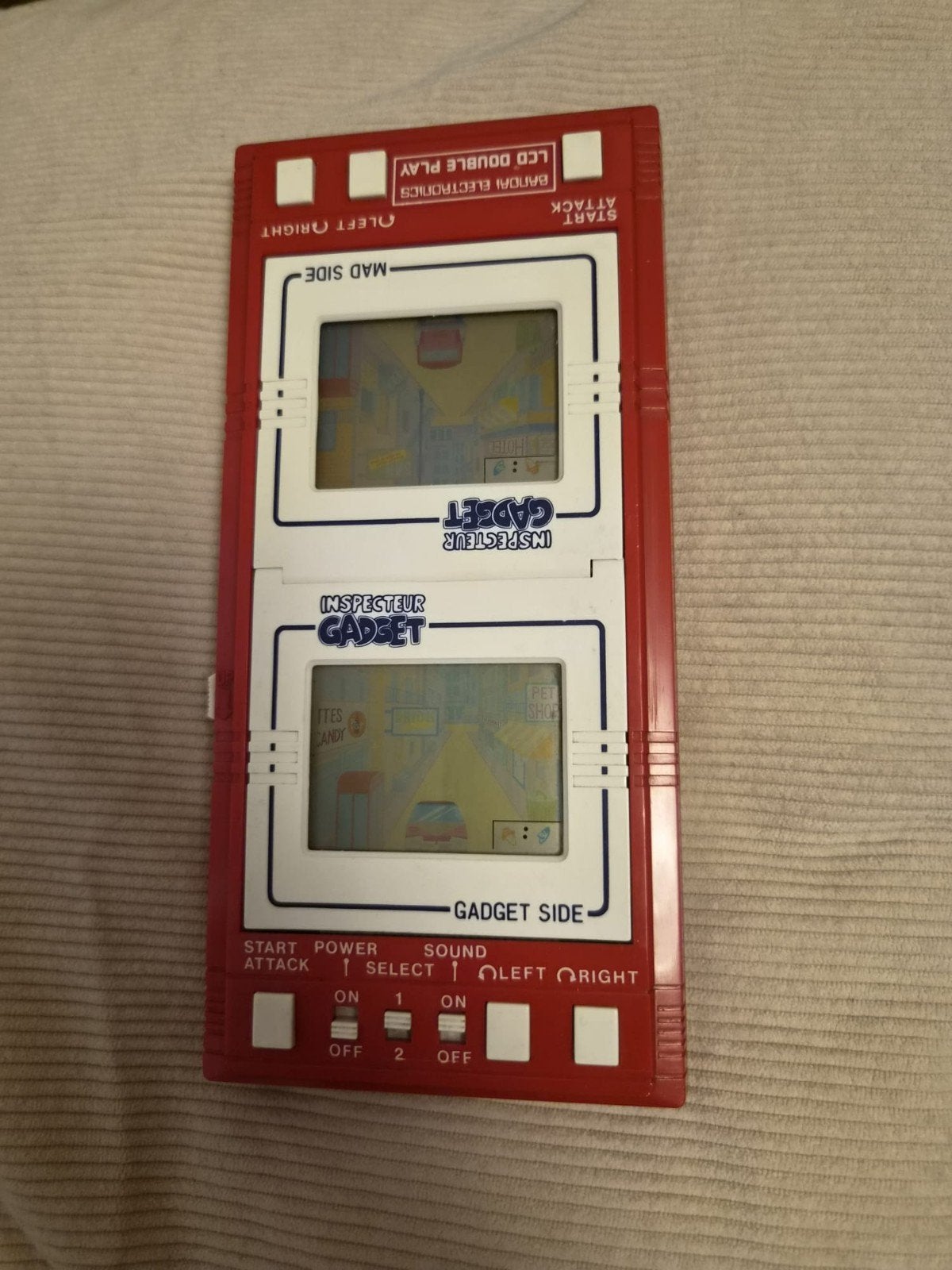 Bandai Inspecteur Gadget LCD Double Play LSI Game, Ophalen of Verzenden, Overige merken, Gebruikt