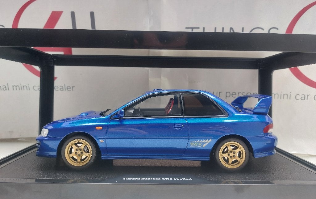 Ottomobile 1:18 Subaru Impreza WRX type R STI sonic blue, Ophalen of Verzenden, Nieuw, Auto, OttOMobile