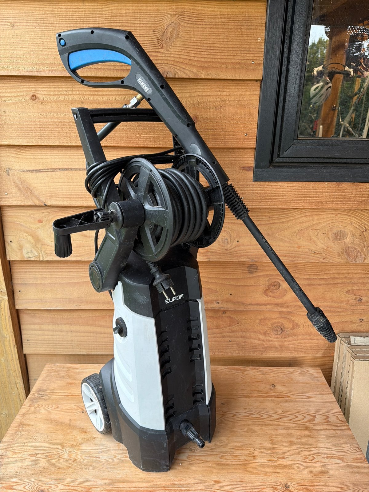 Eurom Force 2000 Plus Hogedrukreiniger - 2000W - 150bar, Tuin en Terras, Hogedrukreinigers, Ophalen, Gebruikt, Elektrisch