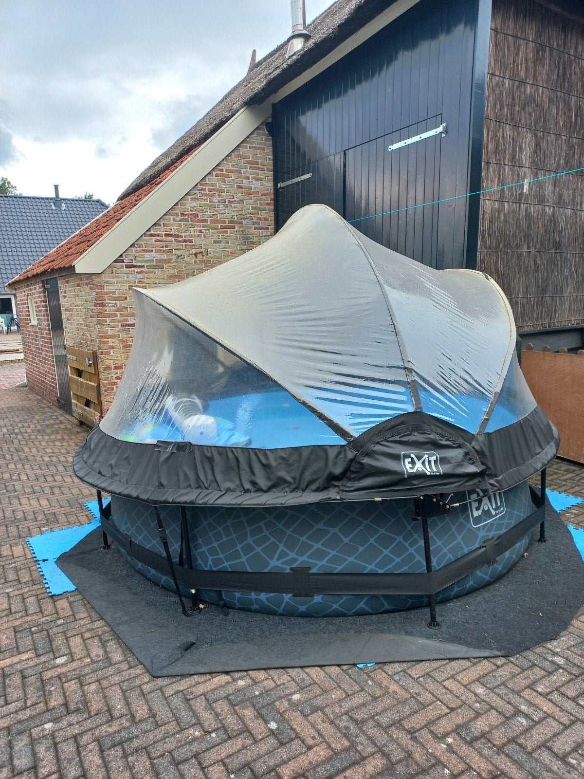zwembad 3m met koepel gratis op tehalen, Tuin en Terras, Ophalen, Gebruikt, Minder dan 80 cm, Rond