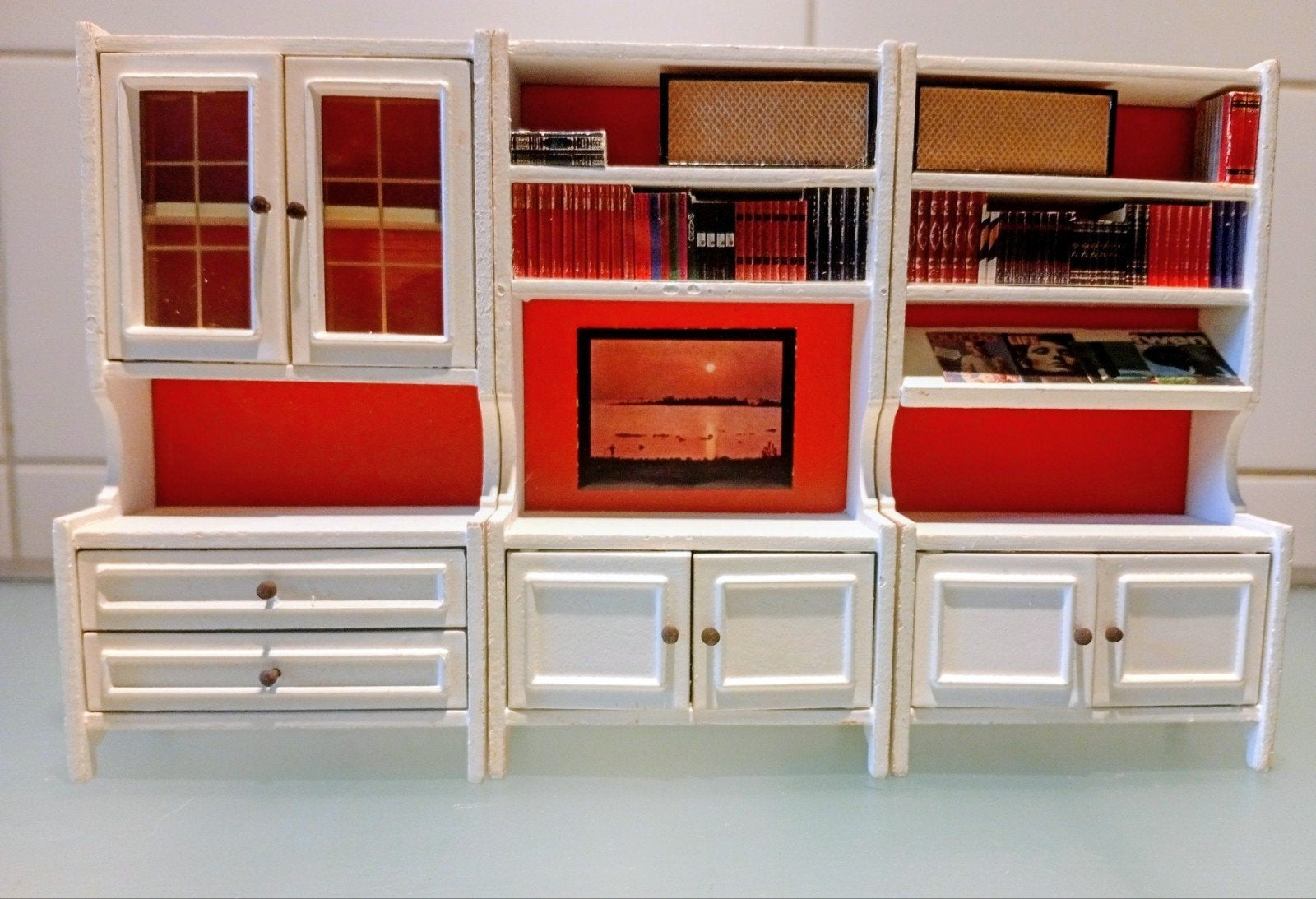 Lundby wandmeubel voor poppenhuis., Ophalen of Verzenden, Gebruikt, Poppenhuis